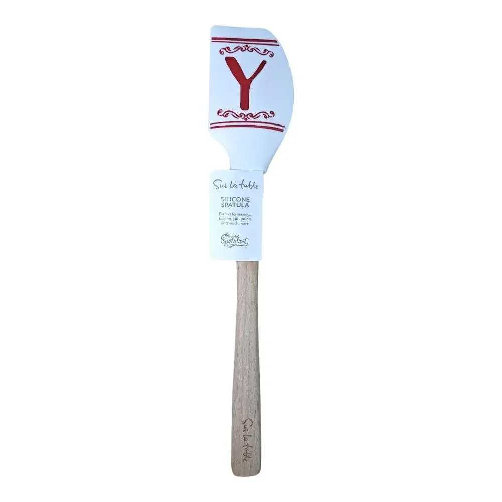 NEW Sur La Table Monogram Silicone Head Spatula Letter 